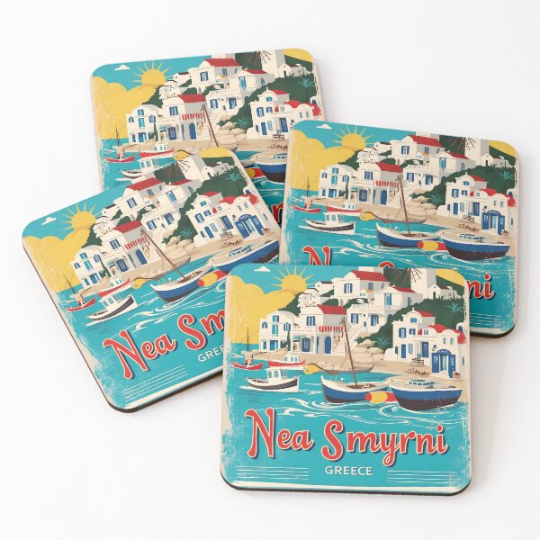 Item preview, Nea Smyrni Greece Vintage Travel Tourism  designed and sold by TravelersGems.