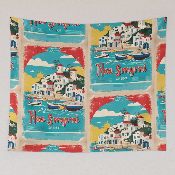 Item preview, Nea Smyrni Greece Vintage Travel Tourism  designed and sold by TravelersGems.