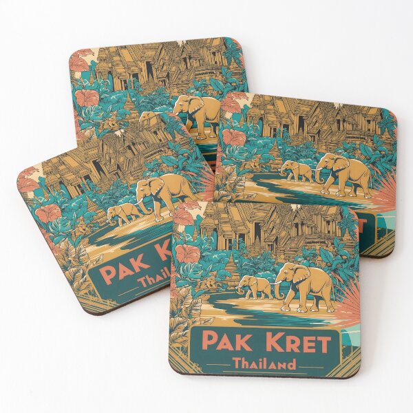 Item preview, Pak Kret Thailand Vintage Travel Tourism  designed and sold by TravelersGems.