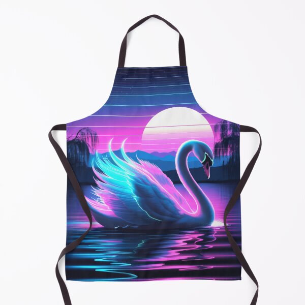 Item preview, Retro Neon Swan Serenity designed and sold by Exodoi.
