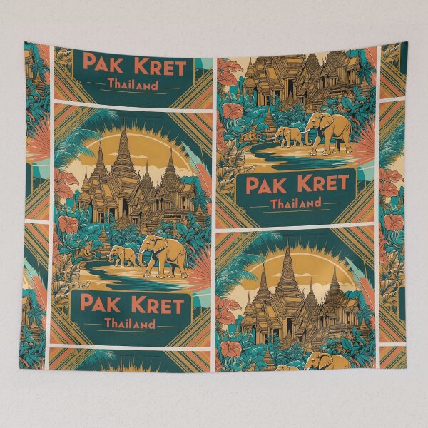 Item preview, Pak Kret Thailand Vintage Travel Tourism  designed and sold by TravelersGems.