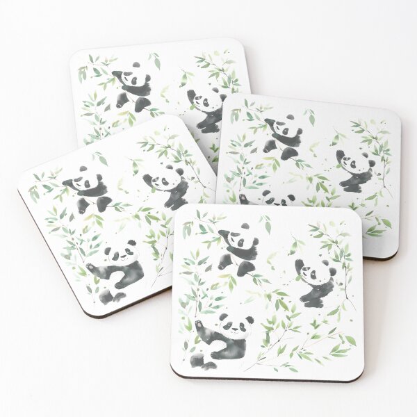 Item preview, Happy Baby Pandas: Watercolor Serenity designed and sold by AI-Only Creations.