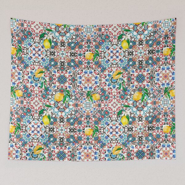 Item preview, Lemon,citrus,Mediterranean ,mosaic tiles,Moroccan art designed and sold by MariaMarinova.