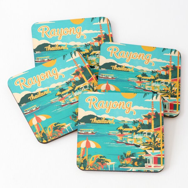 Item preview, Rayong Thailand Vintage Travel Tourism  designed and sold by TravelersGems.