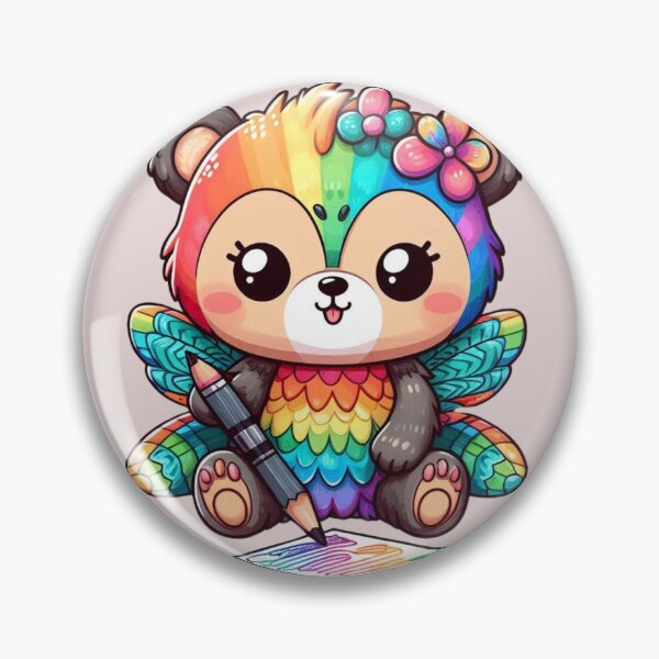 Item preview, Colorful Magic Teddy Bear Drawing  designed and sold by KTGim.