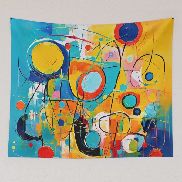 Item preview, A layered abstract painting with hidden messages and symbols, waiting to be deciphered designed and sold by WATERDUST.