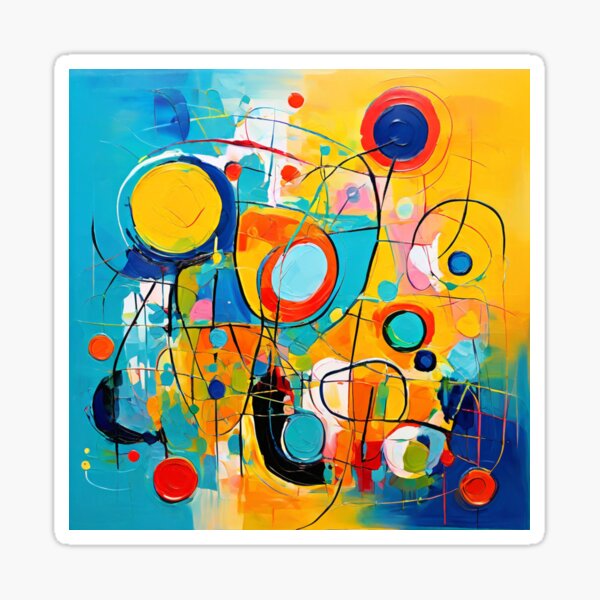 Item preview, A layered abstract painting with hidden messages and symbols, waiting to be deciphered designed and sold by WATERDUST.