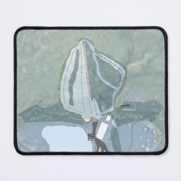 Aperçu de l'œuvre Abenaki Resort Trail Map créée et vendue par Mapsynergy Skimaps.