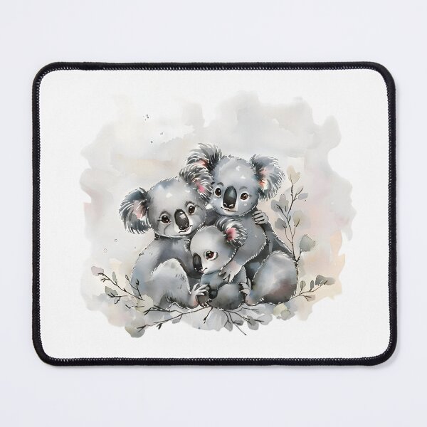 Item preview, Delightful Koala Family: Watercolor Bliss designed and sold by AI-Only Creations.