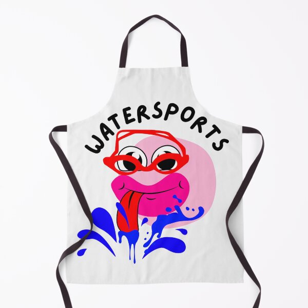 Item preview, Watersport, dirty head with red swimming goggles and blue squirt designed and sold by DirtySports.