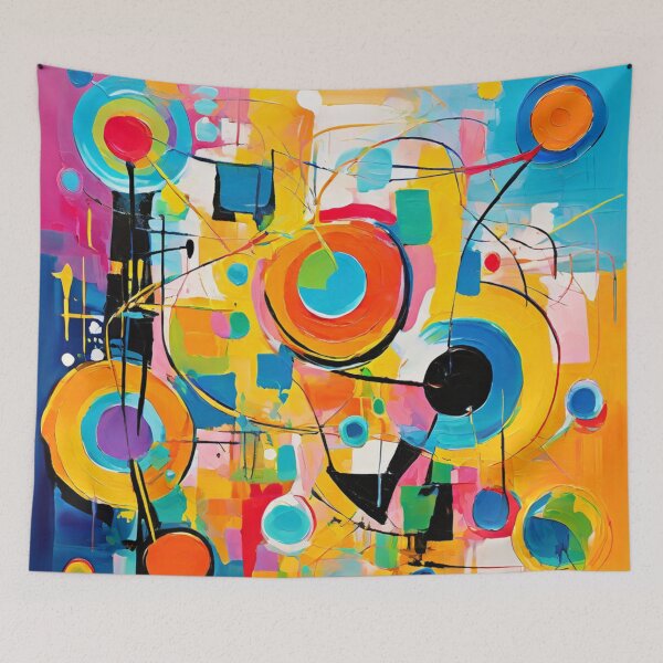 Item preview, A layered abstract painting with hidden messages and symbols, waiting to be deciphered designed and sold by WATERDUST.
