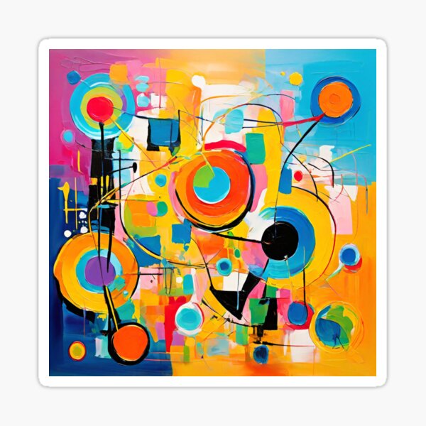 Item preview, A layered abstract painting with hidden messages and symbols, waiting to be deciphered designed and sold by WATERDUST.