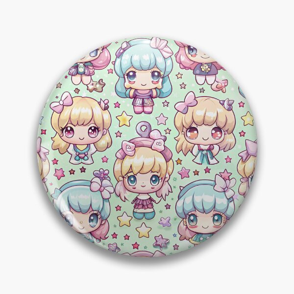 Artikelvorschau, Kawaii Anime Mädchen Muster entworfen und verkauft von Itsheartshop.