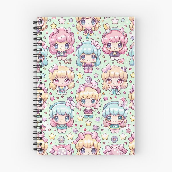 Item preview, Kawaii Anime Girls Pattern designed and sold by Itsheartshop.