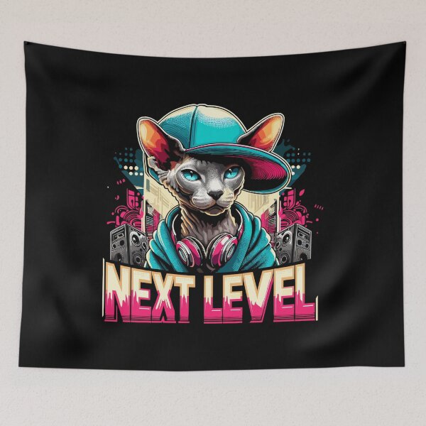 Item preview, Cornish Rex Next Level Gangster Cat Gift designed and sold by Pineapple-Tree.