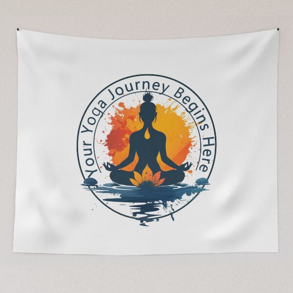 Item preview, Your Yoga Journey Begins Here designed and sold by MorrinaStyle.