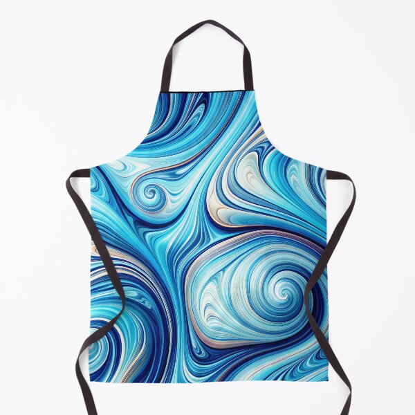 Vista previa del artículo con la obra «Remolinos líquidos azules degradados», diseñado y vendido por Itsheartshop.