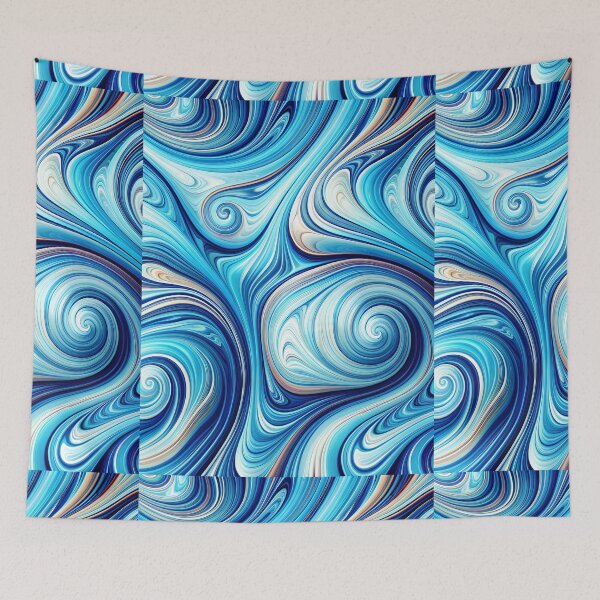 Item preview, Gradient Blue Liquid Swirls designed and sold by Itsheartshop.