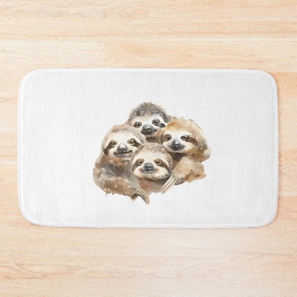 Item preview, Sweet Baby Sloths: Watercolor Charm designed and sold by AI-Only Creations.
