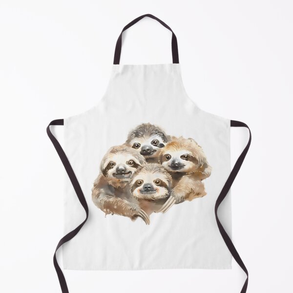 Item preview, Sweet Baby Sloths: Watercolor Charm designed and sold by AI-Only Creations.