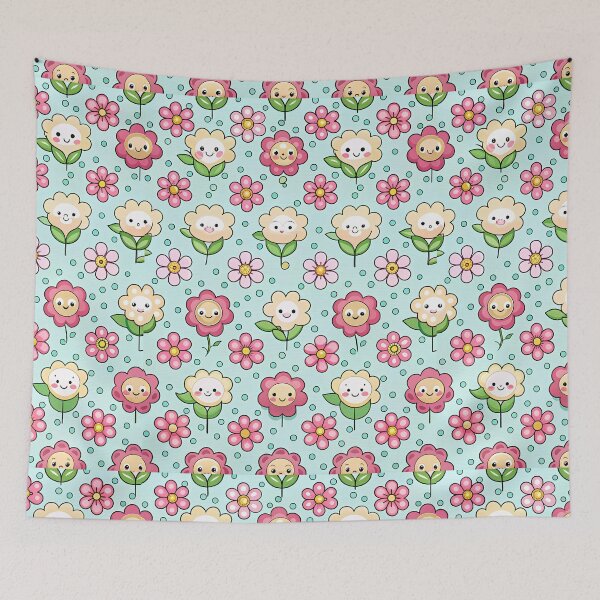 Item preview, Seamless Cute flowers Pattern designed and sold by Itsheartshop.