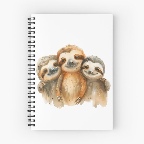 Item preview, Endearing Baby Sloths: Watercolor Whimsy designed and sold by AI-Only Creations.