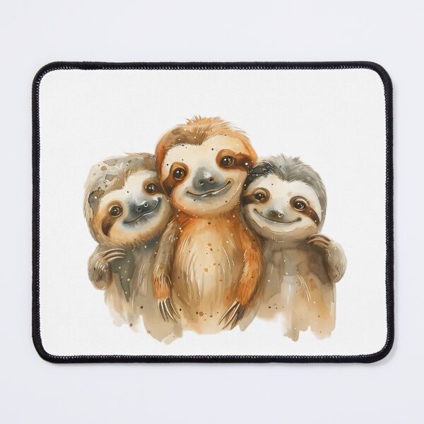 Item preview, Endearing Baby Sloths: Watercolor Whimsy designed and sold by AI-Only Creations.