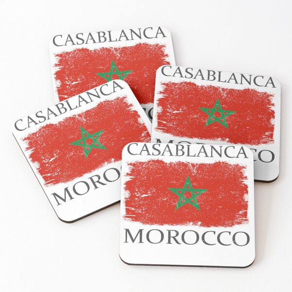 Artikelvorschau, Casablanca Morocco Flag Morocco Tourist Casablanca Visitor entworfen und verkauft von farhanhafeez.