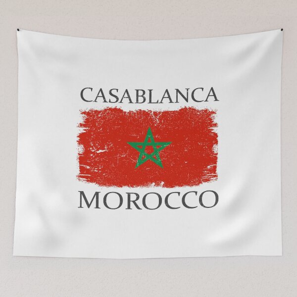 Artikelvorschau, Casablanca Morocco Flag Morocco Tourist Casablanca Visitor entworfen und verkauft von farhanhafeez.