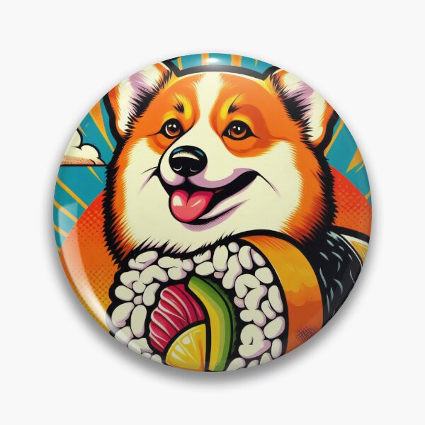 Item preview, Corgi Says "This is How I Roll" | Funny Dog Sushi Chef designed and sold by zoughlal.