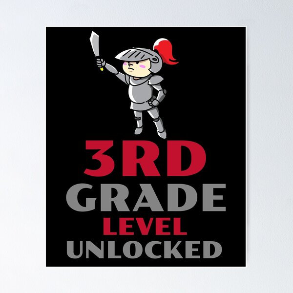 Item preview, 3rd Grade Level Unlocked designed and sold by 87-Aesthetics.