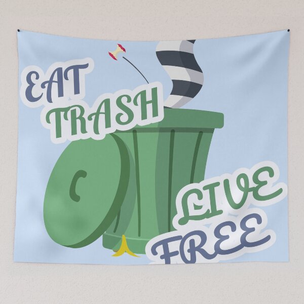 Item preview, Eat Trash Live Free designed and sold by MoenGaming.