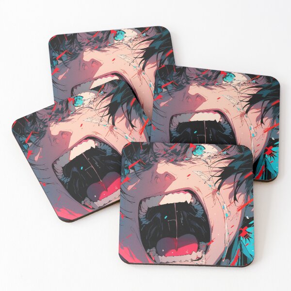 Item preview, Screaming Vengeance: Emotional Anime Fury Unleashed by AI designed and sold by DigitAIShop.