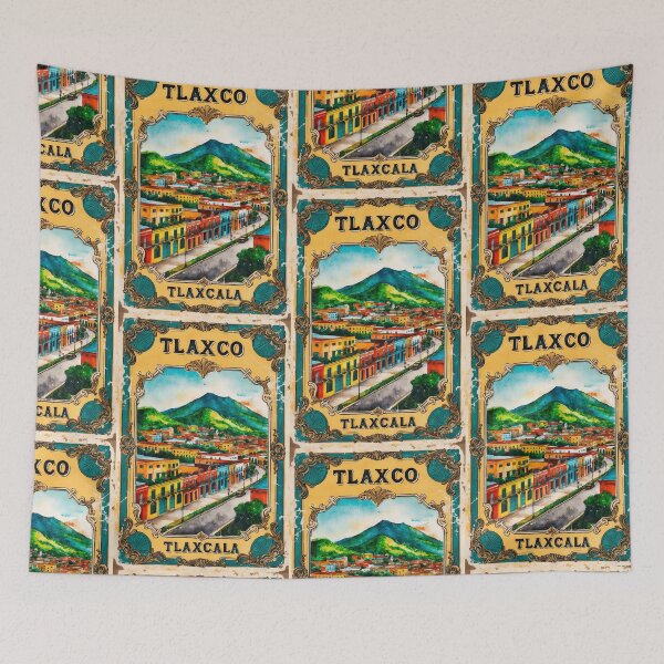 Item preview, Tlaxo Tlaxcala Mexico Magic Town Postcard Vintage Travel designed and sold by TravelPostcardGems.