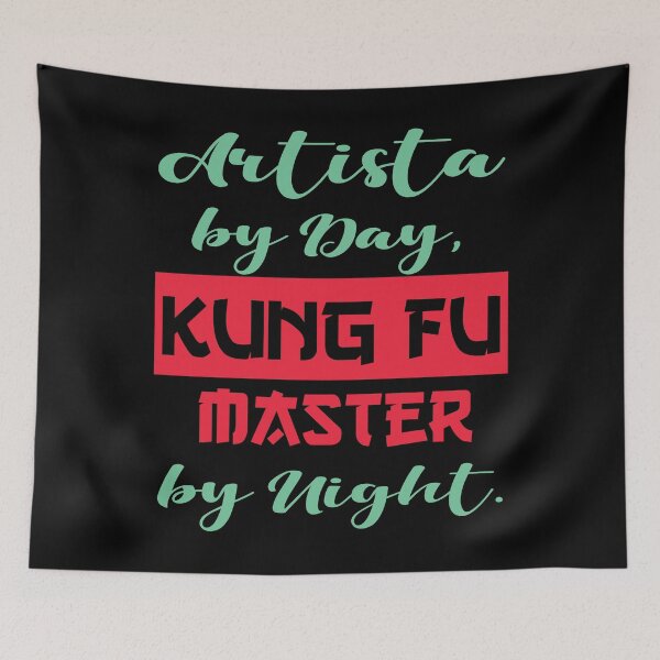 Item preview, Kung Fu Master & Artista | Dual Life | T-Shirt Design | designed and sold by TheInkyOwl-TIO.