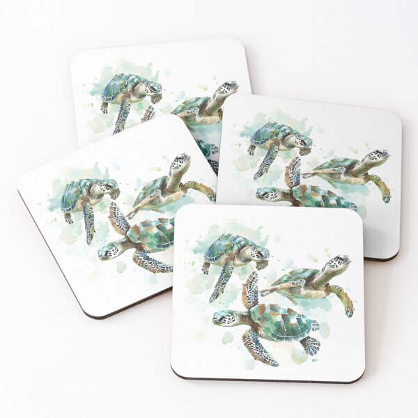 Item preview, Adorable Baby Turtles: Watercolor Magic designed and sold by AI-Only Creations.