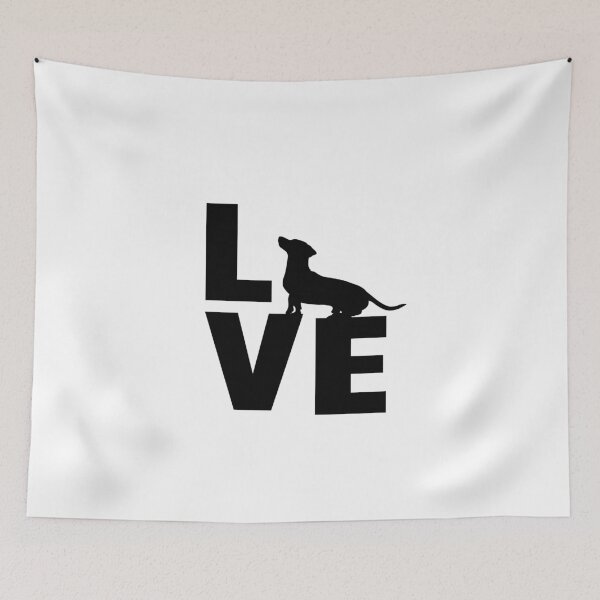 Item preview, Love for loyal, intelligent Dachshunds and diverse dog breed designed and sold by BlueGoldArt.
