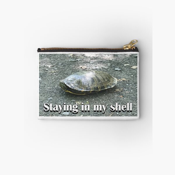 Item preview, Turtle staying in my shell meme nature animal designed and sold by TheCutesyDoodle.