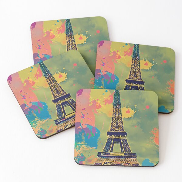 Item preview, Retro poster "Eiffel Tower" designed and sold by MidArtForge.