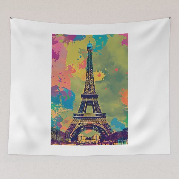 Item preview, Retro poster "Eiffel Tower" designed and sold by MidArtForge.