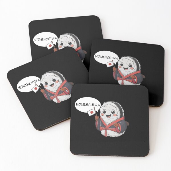 Item preview, Cute Japanese Sushi Konnichiwa designed and sold by vaxiek.