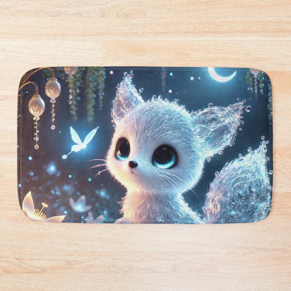 Item preview, Adorable Water Fox in Moonlit Garden designed and sold by TeslaSt0re.
