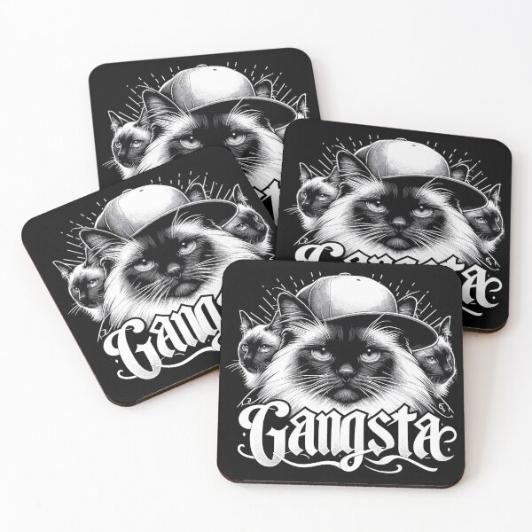 Item preview, Sacred Birman Cat Birman Cat Trio Gangsta Gift designed and sold by Pineapple-Tree.