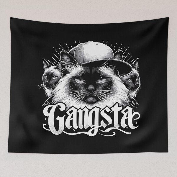 Item preview, Sacred Birman Cat Birman Cat Trio Gangsta Gift designed and sold by Pineapple-Tree.
