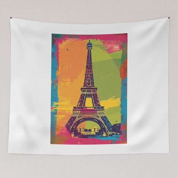 Item preview, Retro poster "Eiffel Tower" designed and sold by MidArtForge.