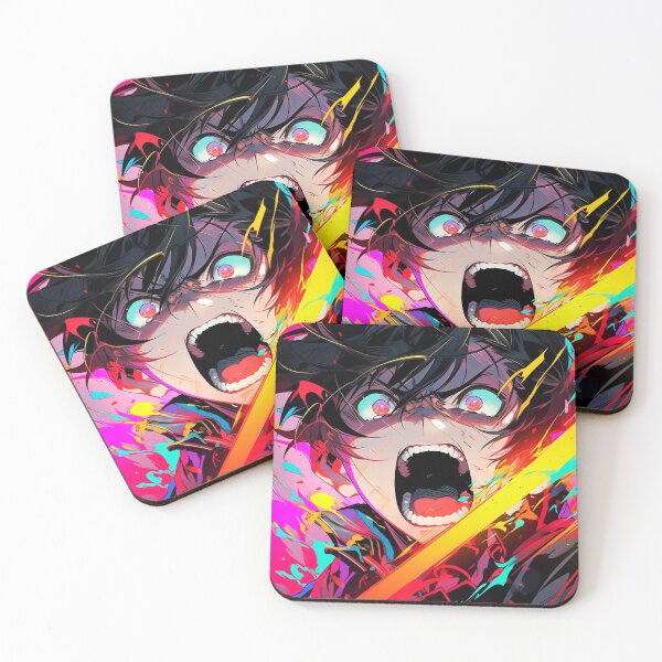Item preview, Explosive Emotion: Anime Fury Unleashed by AI designed and sold by DigitAIShop.