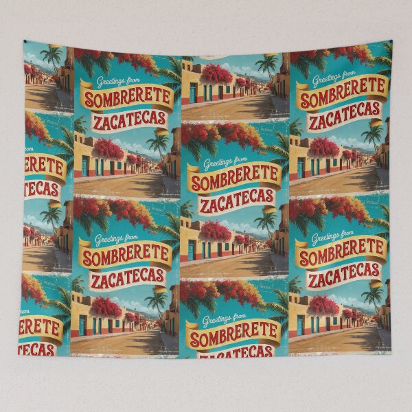 Item preview, Sombrerete Zacatecas Mexico Magic Town Postcard Vintage Travel designed and sold by TravelPostcardGems.