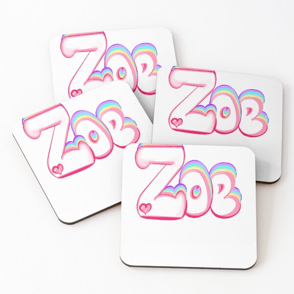 Item preview, Zoe popular girls women firstname personalized white pastel heart custom first name gifts for Zoe designed and sold by Artonmytee.