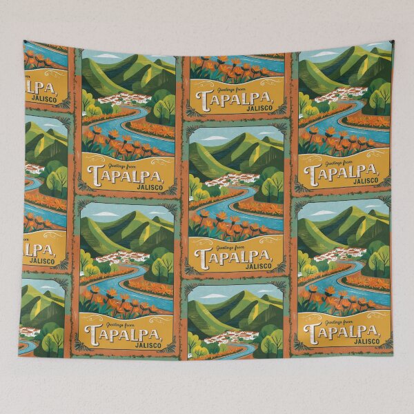 Item preview, Tapalpa Jalisco Mexico Magic Town Postcard Vintage Travel designed and sold by TravelPostcardGems.