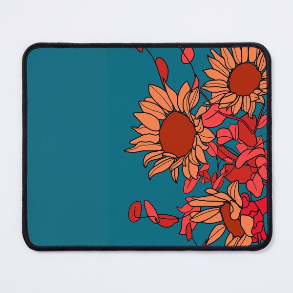 Item preview, Blue and Red Sunflowers designed and sold by MihaelaMereoara.